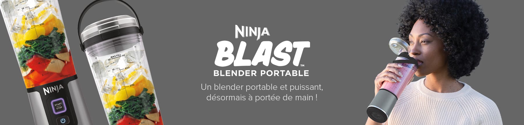 RANJI® Blender Portable - Mini Bouteille -Puissant Appareil à Smoothie